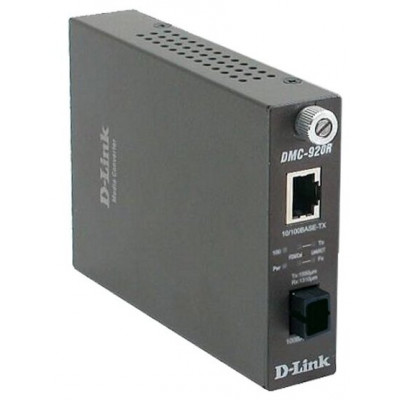 D-Link DMC-920R/B10A Медиаконвертер одномод 20 км WDM