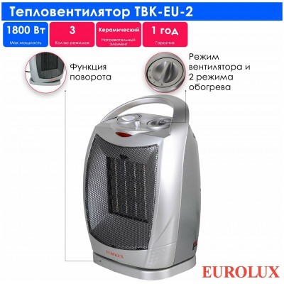 Тепловентилятор ТВК-EU-2 Eurolux, шт