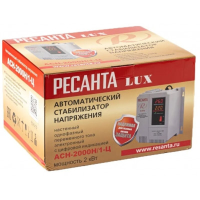 Стабилизатор АСН- 2 000 Н/1-Ц Ресанта Lux, шт