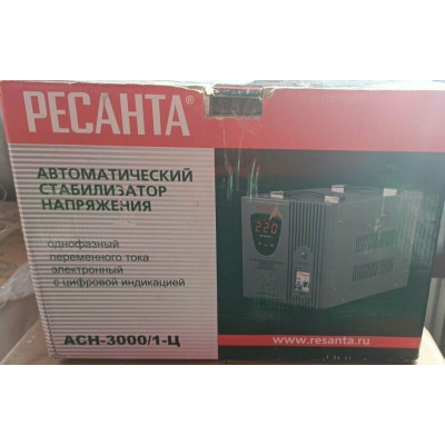 Стабилизатор АСН- 3 000/1-Ц Ресанта, шт