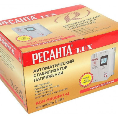 Стабилизатор АСН- 5 000 Н/1-Ц Ресанта Lux, шт