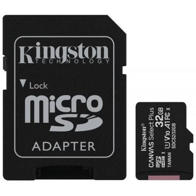 Карта памяти MicroSD 32GB Class 10 (UHS-I) Kingston SDCS2/32GBSP