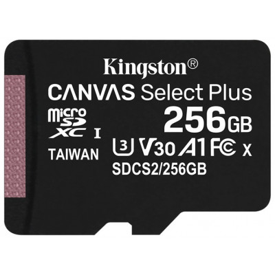 Карта памяти MicroSD 256GB Class 10 UHS-I Kingston SDCS2/256GBSP