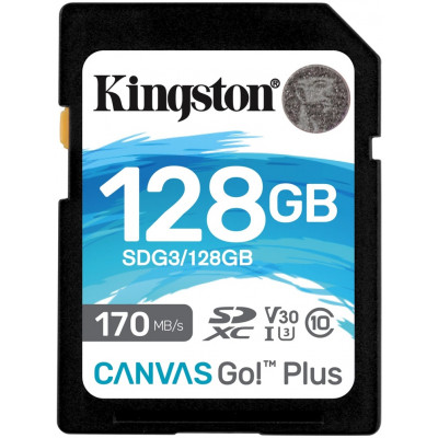 Карта памяти SD 128GB Class 10 U3 Kingston SDG3/128GB