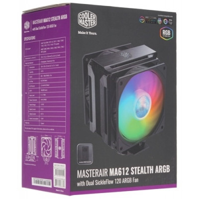 Кулер Cooler Master MasterAir MA612 Stealth ARGB MAP-T6PS-218PA-R1