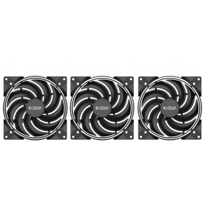 Вентилятор для корпуса PCCooler CORONA 3-IN-1 FRGB KIT 3x(120x120x25mm) 1000-2000 ± 10% RPM 68 CFM Black