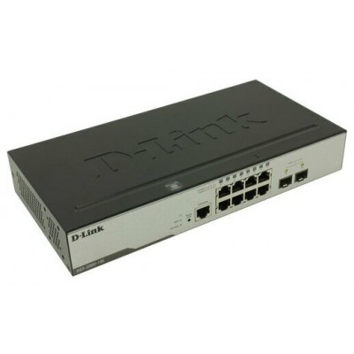 D-Link DGS-3000-10L Управляемый L2 коммутатор с 8 портами 1000Base-T и 2 портами 1000Base-X SFP