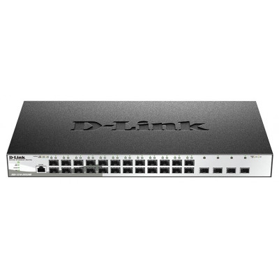 D-Link DGS-1210-28XS/ME 24 портами 100/1000Base-X SFP и 4 портами 10GBase-X SFP+