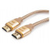 Кабель HDMI Cablexpert, серия Gold, 3 м, v1.4, M/M, позол.разъ, алюм корпус, нейлон. оплет, коробка