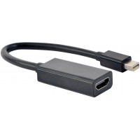 Переходник miniDisplayPort - HDMI, Cablexpert A-mDPM-HDMIF-02, 20M/19F, кабель 15см, черный, пакет