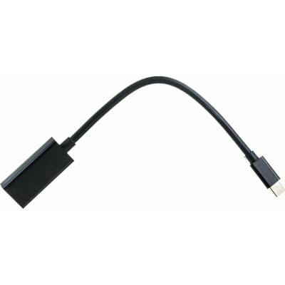 Переходник miniDisplayPort - HDMI, Cablexpert A-mDPM-HDMIF-02, 20M/19F, кабель 15см, черный, пакет