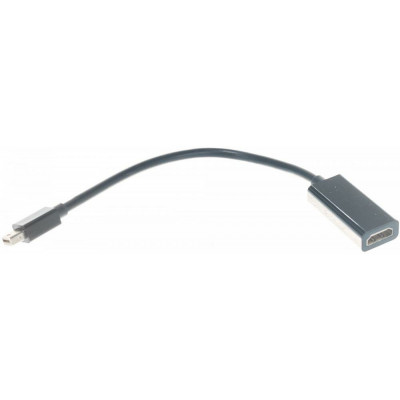 Переходник miniDisplayPort - HDMI, Cablexpert A-mDPM-HDMIF-02, 20M/19F, кабель 15см, черный, пакет