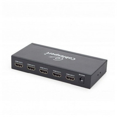 Разветвитель HDMI Cablexpert DSP-4PH4-02, HD19F/4x19F, 1 компьютер => 4 монитора, Full-HD, 3D, 1.4v,