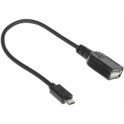 Кабель Olmio On-The-Go USB 2.0 - microUSB черный