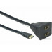 Разветвитель HDMI Cablexpert DSP-2PH4-002, HD19F/2x19F, 1 компьютер => 2 монитора, пасcивный, Full-H