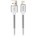 Кабель Olmio HD, USB 2.0 - lightning, 1.2м, 2.1A, белый