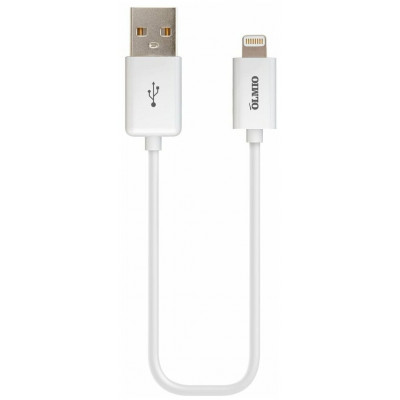 Кабель Olmio USB 2.0 - Lightning, 2м, белый