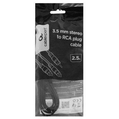 Кабель аудио Cablexpert CCA-458-5M, джек3.5 / 2xRCA, 5.0м