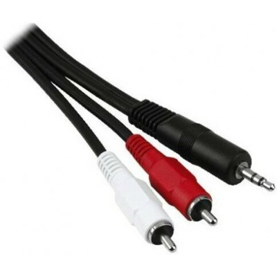 Кабель аудио Cablexpert CCA-458-5M, джек3.5 / 2xRCA, 5.0м