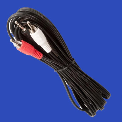 Кабель аудио Cablexpert CCA-458-5M, джек3.5 / 2xRCA, 5.0м