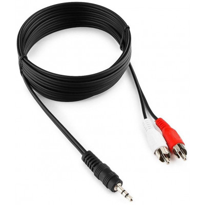 Кабель аудио Cablexpert CCA-458-5M, джек3.5 / 2xRCA, 5.0м