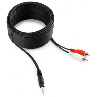 Кабель аудио Cablexpert CCA-458-5M, джек3.5 / 2xRCA, 5.0м