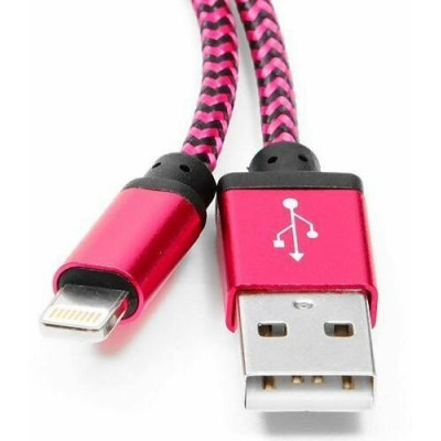 Кабель USB 2.0 Cablexpert CC-ApUSB2pe1m, AM/Lightning 8P, 1м, нейлоновая оплетка, алюминиевые разъем