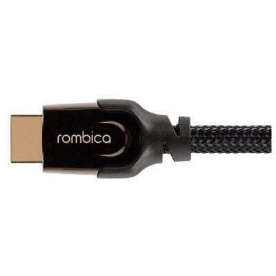 Rombica кабель для видео DX30 HDMI to HDMI, 2.1, 3 м., черно-оранжевый