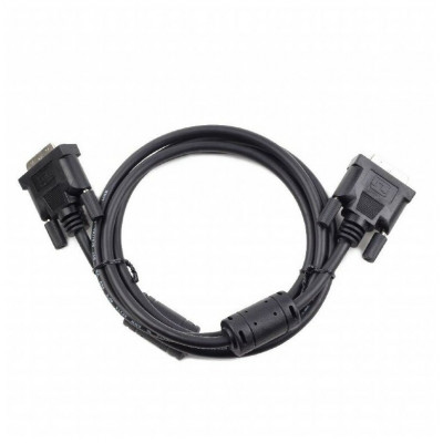 Кабель DVI-D single link Cablexpert CC-DVI-BK-6, 19M/19M, 1.8м, черный, экран, феррит.кольца, пакет