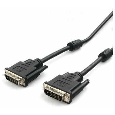 Кабель DVI-D single link Cablexpert CC-DVI-BK-6, 19M/19M, 1.8м, черный, экран, феррит.кольца, пакет