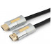 Кабель HDMI Cablexpert, серия Platinum, 1 м., v2.0, M/M, позол.разъемы, титановый металлический корп