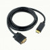 Кабель DisplayPort->VGA Cablexpert CCP-DPM-VGAM-6, 1,8м, 20M/15M, черный, экран, пакет