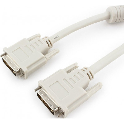 Кабель DVI-D dual link Cablexpert CC-DVI2-10, 25M/25M, 3.0м, экран, феррит.кольца, пакет