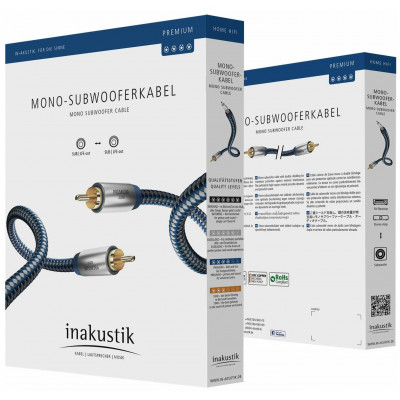 Кабель для сабвуфера Inakustik Premium Mono Sub Cable 3M