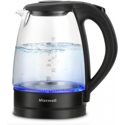 Чайник Maxwell  MW-1004, 1,7л. Стекло, 2200 Вт.