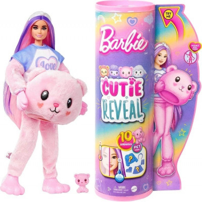 КУКЛА-СЮРПРИЗ BARBIE CUTIE REVEAL TEDDY BEAR ПЛЮШЕВЫЙ МИШКА