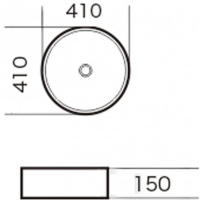 Раковина Grossman GR-3013 круглая (41 см)