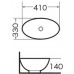 Раковина накладная 41 см Grossman GR-3018