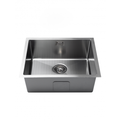 Кухонная мойка GRANDEX Aqua PROLINE 50 300083 врезная 44.5х50.5х20.3 см, нержавеющая сталь