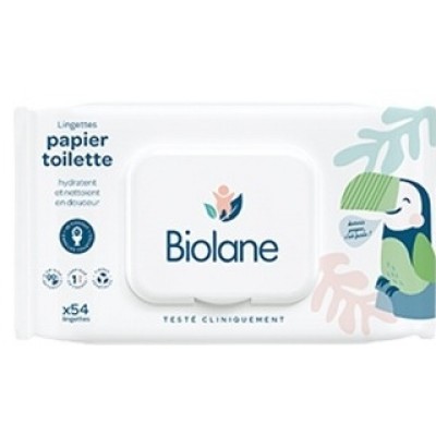 Салфетки BIOLANE  (влажная туалетная бумага) LINGETTE PAPIER TOILETTE 54 шт 3286010031013