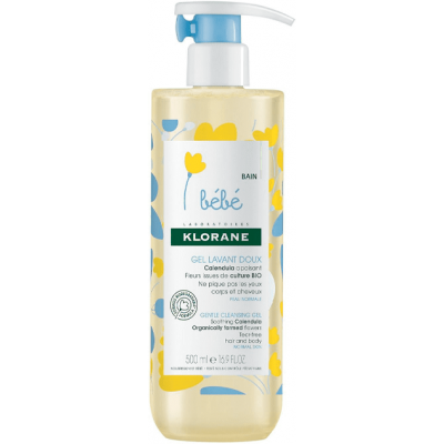 Гель для купания Klorane Bebe Gentle Cleansing Gel Soothing Calendula 500 мл (3282770104943)