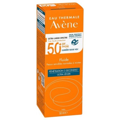 Солнцезащитный флюид Avene Fluid SPF50+ Normal-Combination Skin 50 мл (3282770149074)