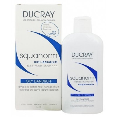 DUCRAY SQUANORM OILY Шампунь 200 мл ЖИРНАЯ перхоть 3282770037586