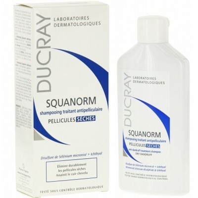 DUCRAY SQUANORM OILY Шампунь 200 мл ЖИРНАЯ перхоть 3282770037586