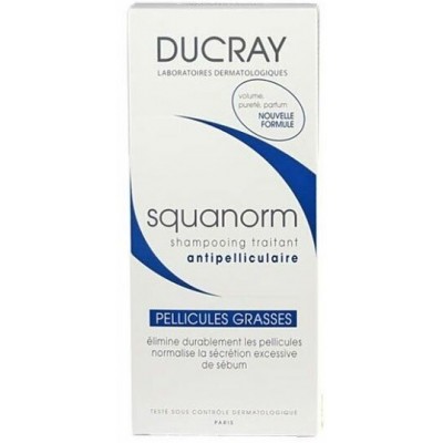 DUCRAY SQUANORM OILY Шампунь 200 мл ЖИРНАЯ перхоть 3282770037586