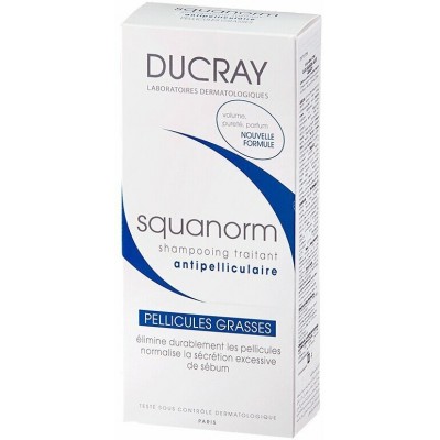 DUCRAY SQUANORM OILY Шампунь 200 мл ЖИРНАЯ перхоть 3282770037586