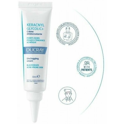 DUCRAY KERACNYL GLYCOLIC+ Крем от прыщей и черных точек 30 мл 3282770141467