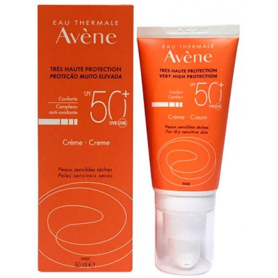 Солнцезащитный крем Avene Face Cream SPF50+ Dry Sensitive Skin 50 мл (3282770149487)