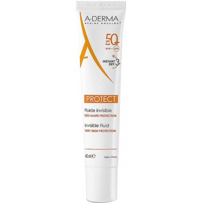 Солнцезащитный крем A-Derma Protect Invisible Fluid Very High Protection SPF50+ 40 мл (3282770202144)