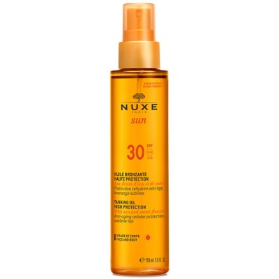 Солнцезащитное масло Nuxe Sun Taning Oil Face And Body SPF30 150 мл (3264680007019)